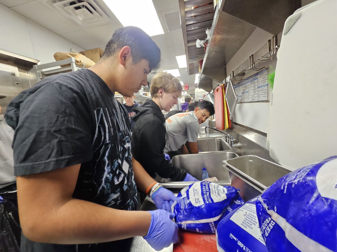 Operation Turkey feeds the community