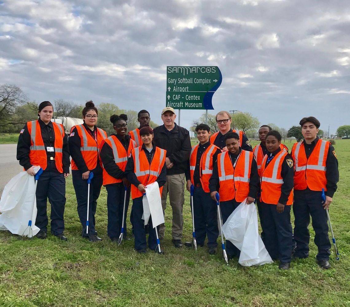 PFC Kristian Menchaca Memorial Highway cleanup