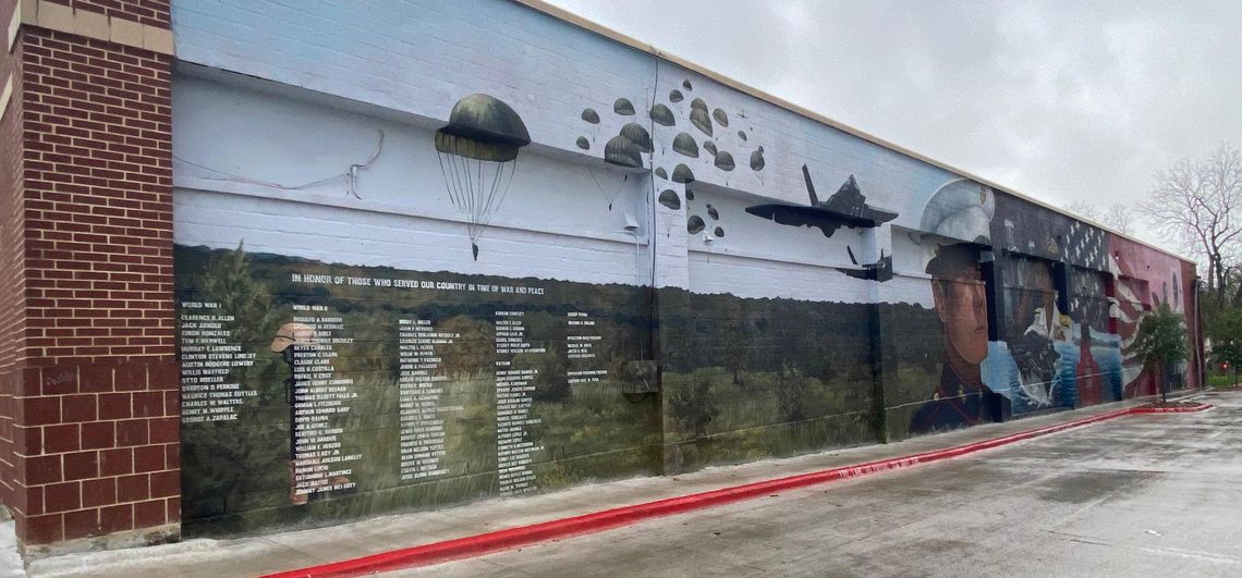 Planning for large scale mural on old Hays County Justice Center