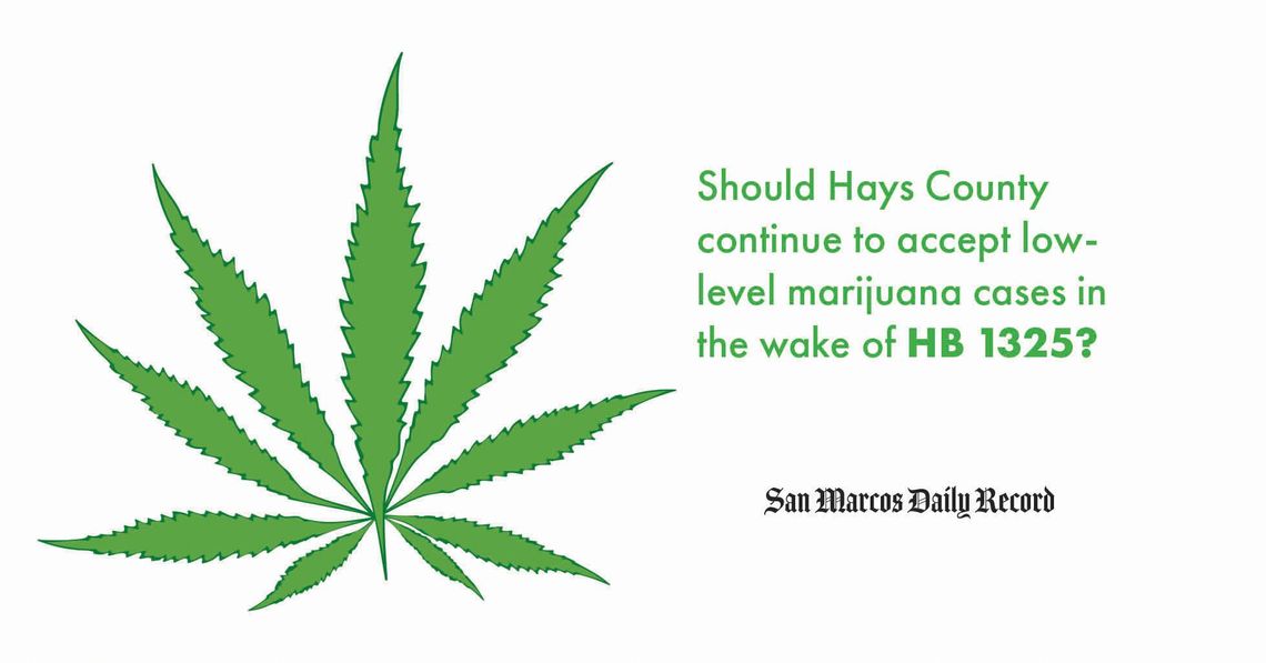 Poll finds majority believes Hays County should stop accepting marijuana cases in wake of HB 1325