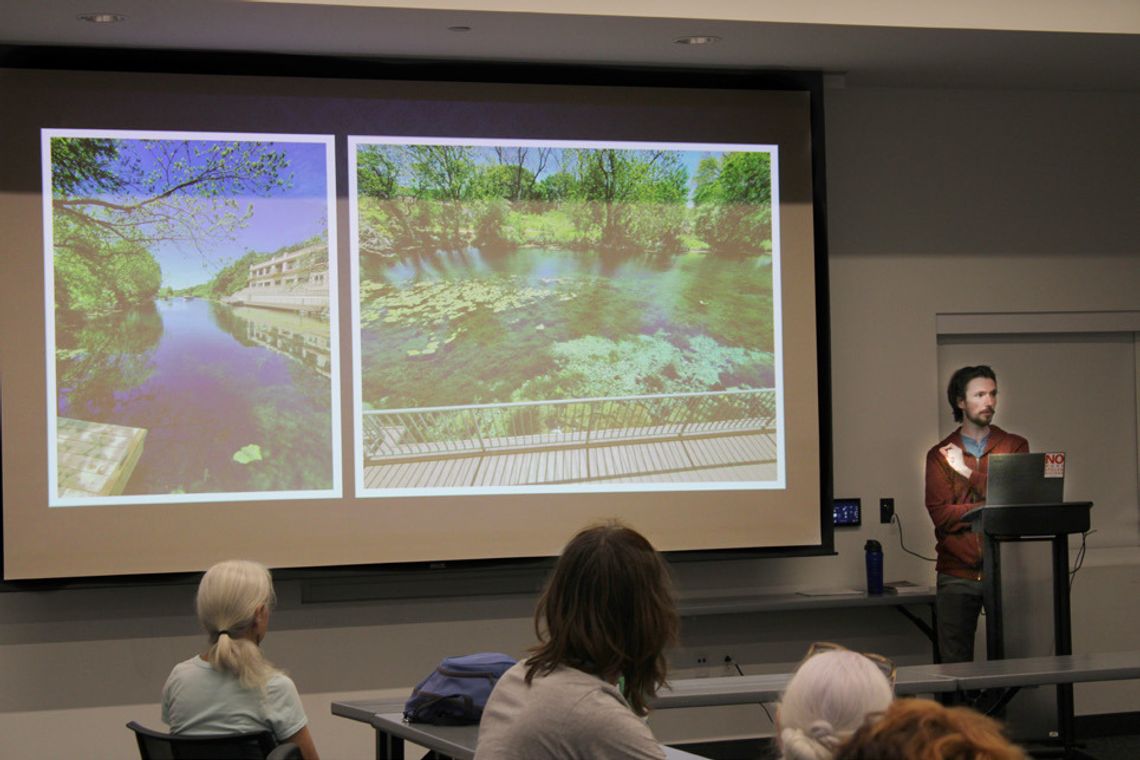 Professor discusses history of Spring Lake and engaged ecology