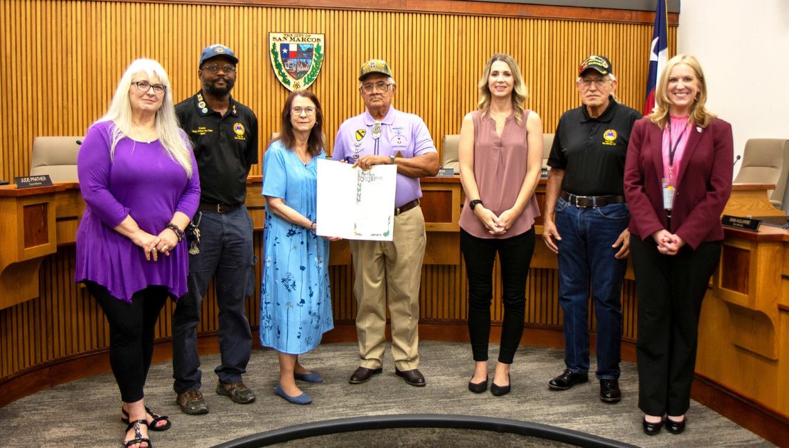 Purple Heart Day proclaimed by city