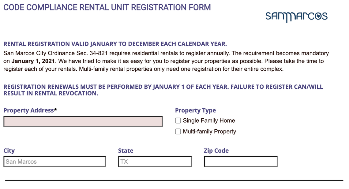 Rental Property Registration Mandatory as of January 1 Rental Property Registration Mandatory as of January 1