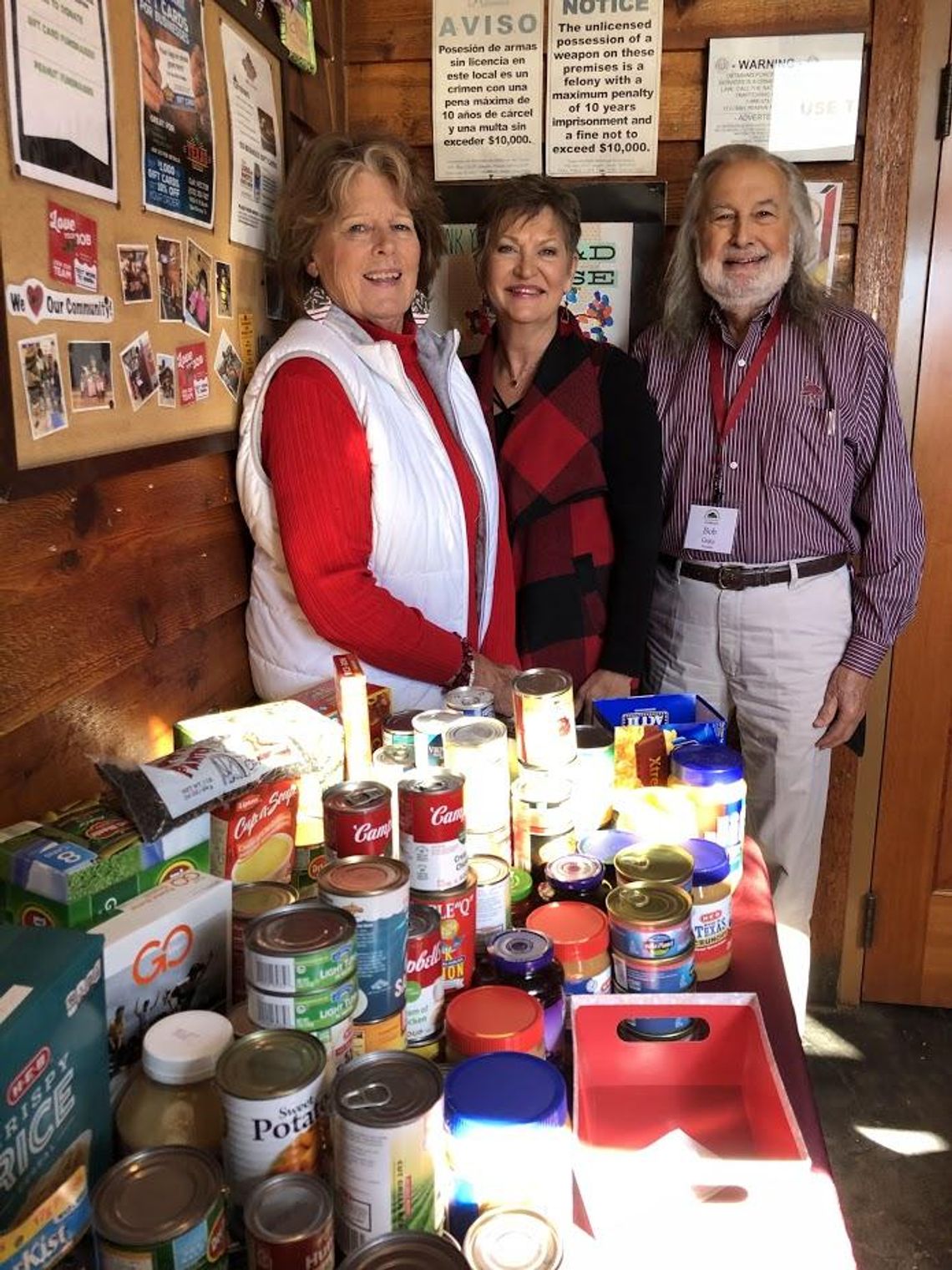 Retired Faculty and Staff Association at Texas State University donates to Hays County Food Bank