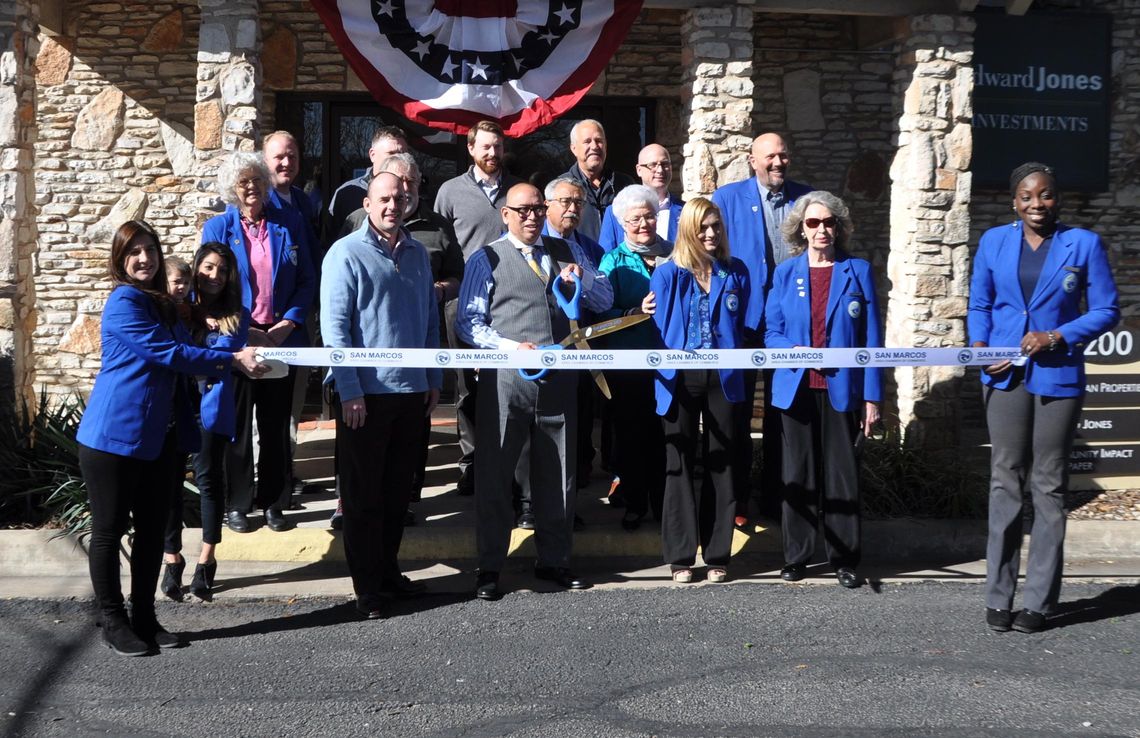 Ribbon cutting for Edward Jones financial counselor