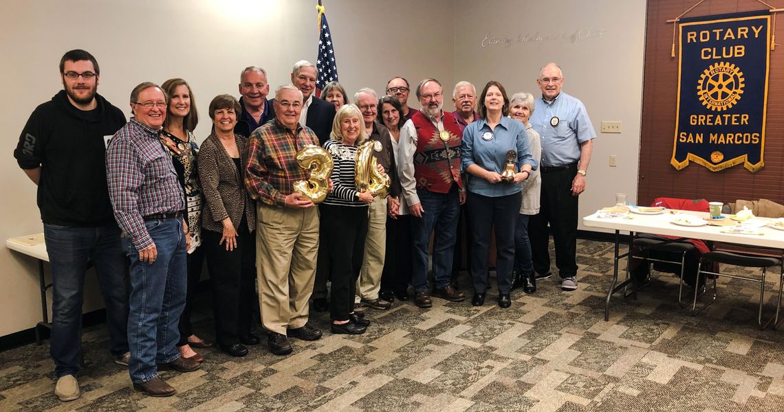 Rotary Club of Greater San Marcos celebrates 34th anniversary