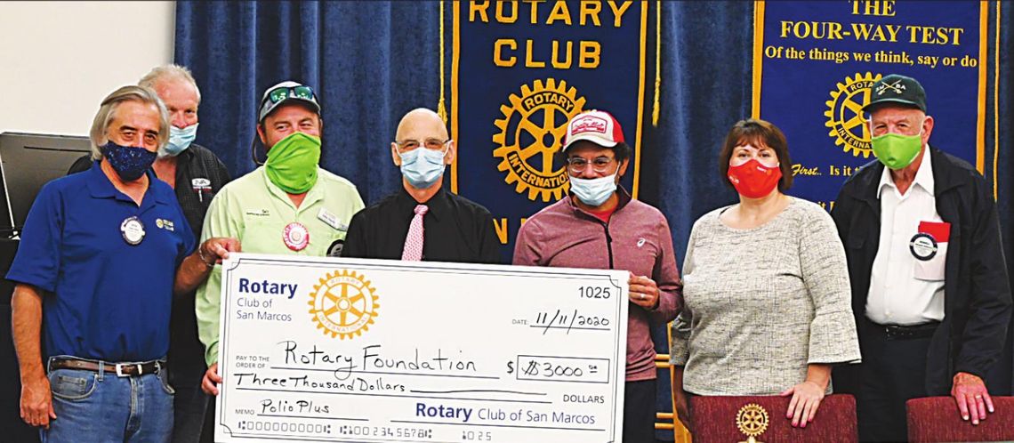 Rotary Club of San Marcos raises $3K for polio eradication effort Rotary Club of San Marcos raises $3K for polio eradication effort