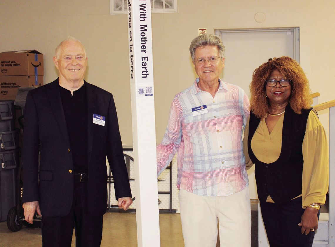 Rotary Dedicates 2nd San Marcos Peace Pole at Juneteenth Celebration