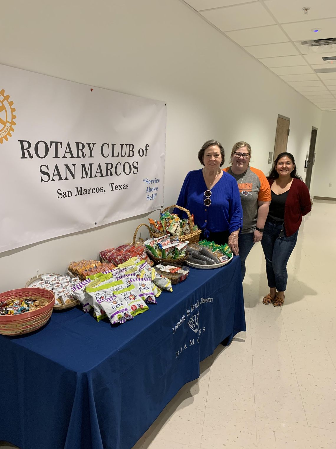 Rotary supplies snacks to teachers during STAAR testing Rotary supplies snacks to teachers during STAAR testing