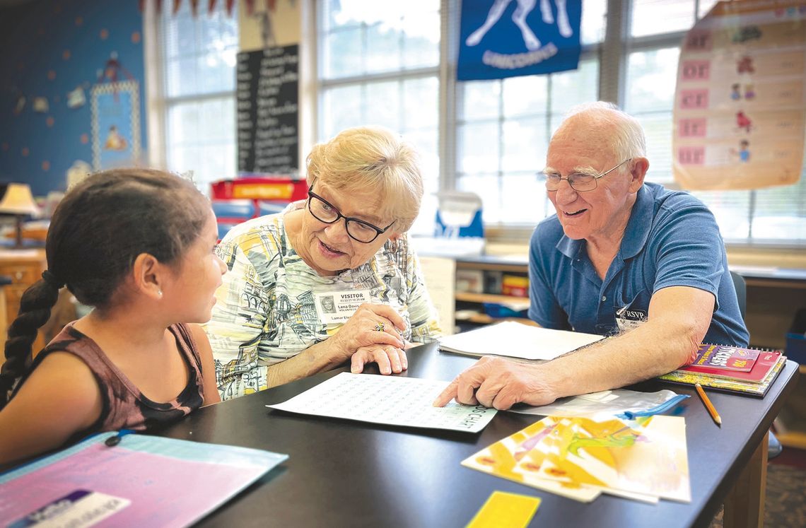 RSVP pairs seniors, students to give the gift of reading