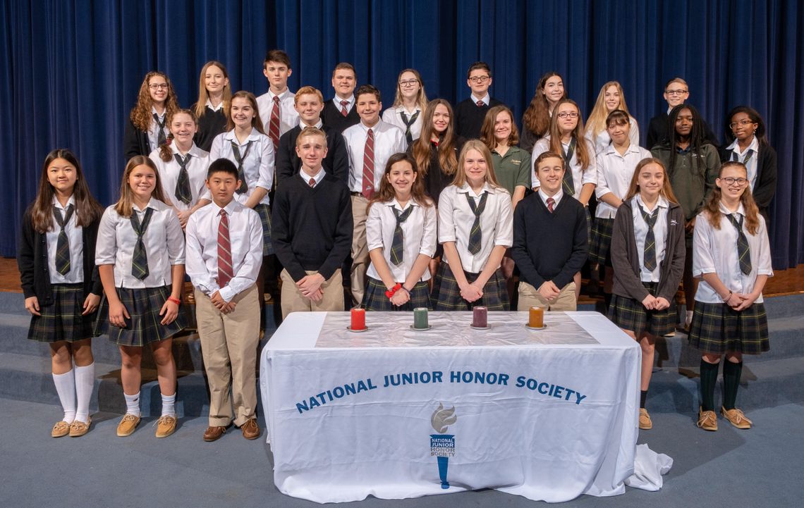 San Marcos Academy inducts National Junior Honor Society members