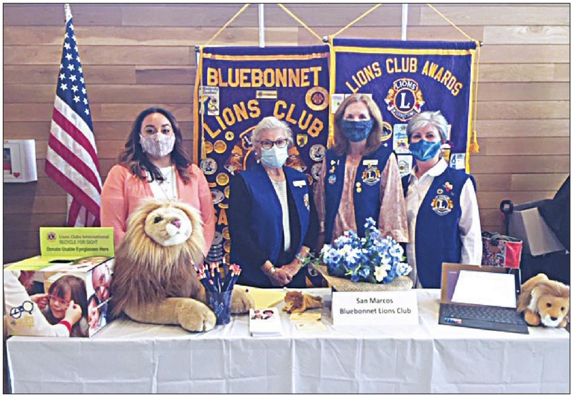San Marcos Bluebonnet Lions Club participates in Health & Wellness event at Kissing Tree