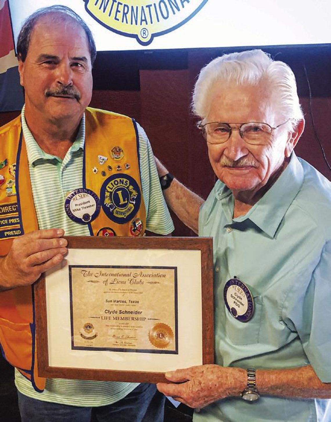 San Marcos Lions Club honors 3 longtime members