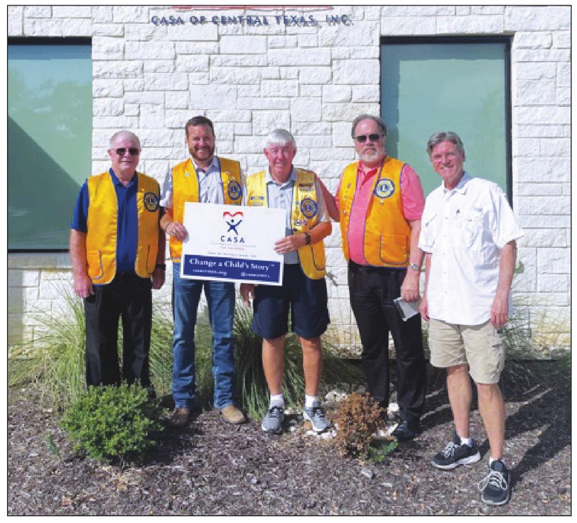 San Marcos Lions Club supports CASA San Marcos Lions Club supports CASA