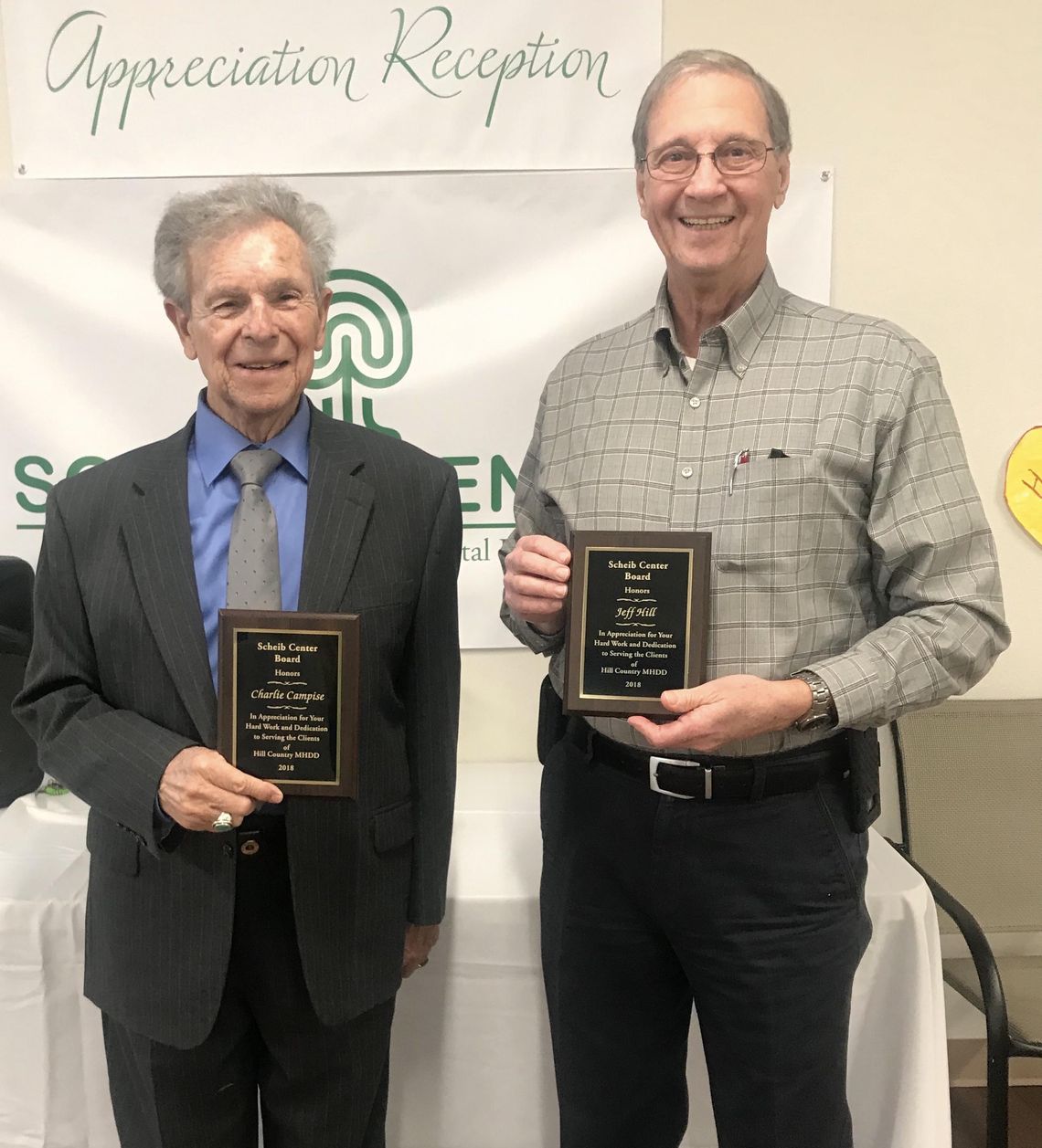 Scheib Center board members honored