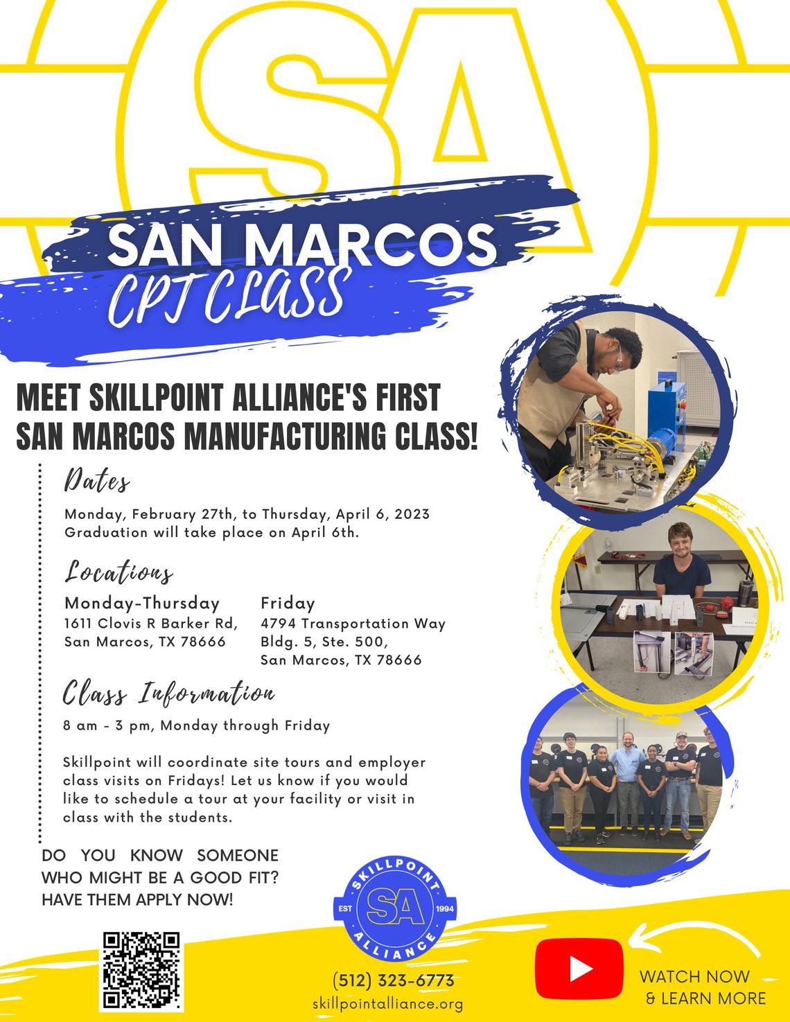 Skillpoint Alliance expands Certified Production Technician training program to Hays County