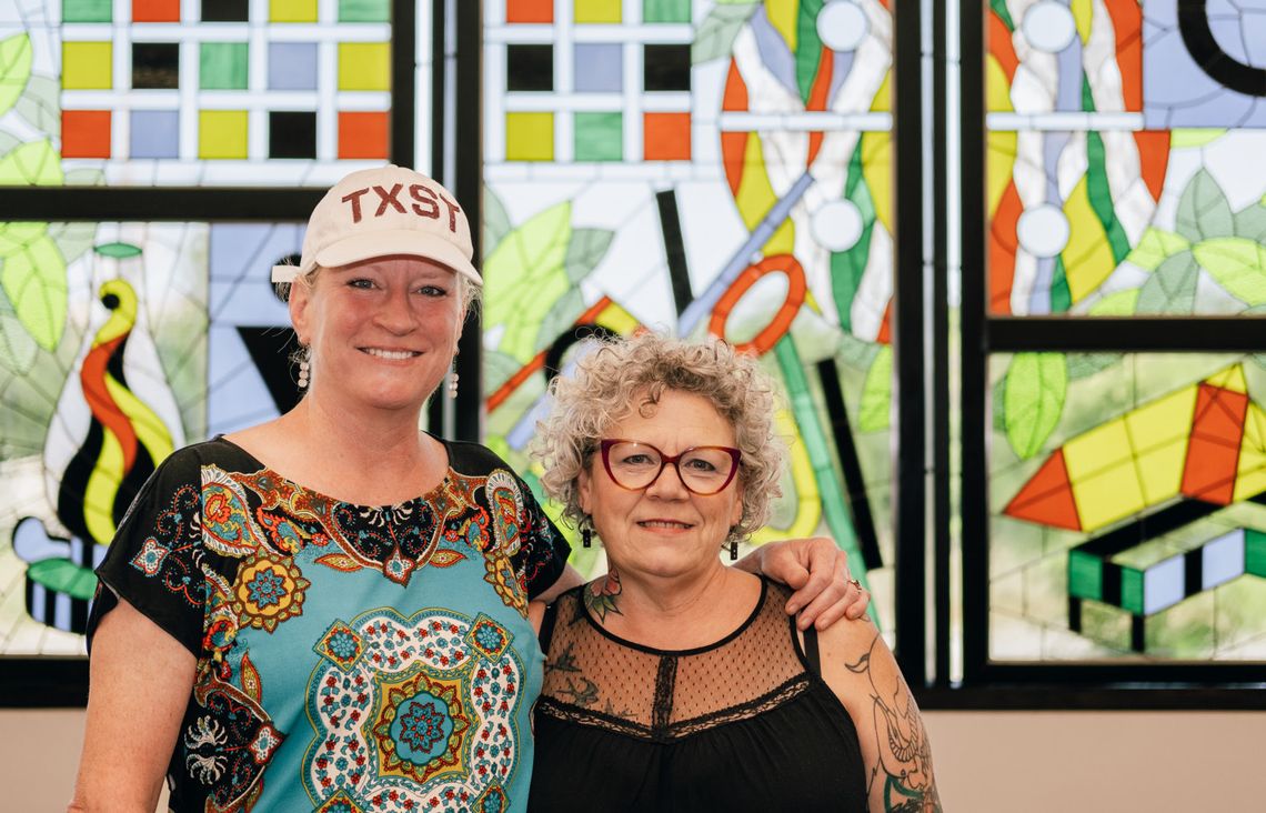 SM library to host reception for stained glass art on Sunday