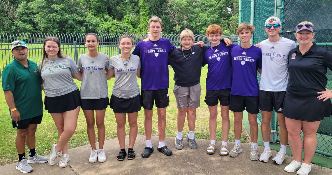 SMA Tennis team competes at TAPPS State Championship