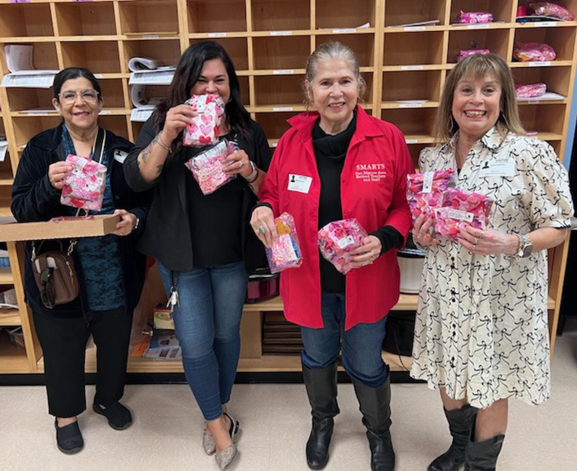 SMARTS delivers Valentine’s Day treats to two local schools