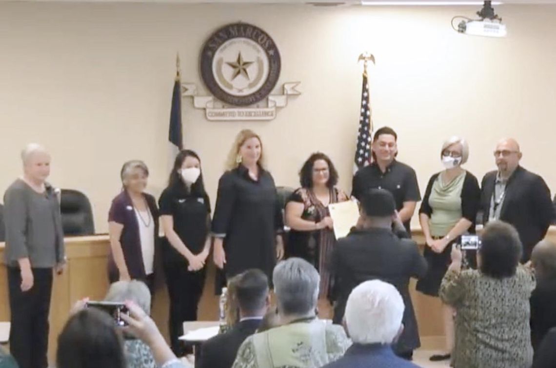 SMCISD board honors late trustee, canvasses election SMCISD board honors late trustee, canvasses election