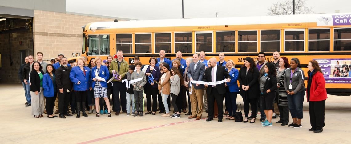 SMCISD cuts ribbon on new Transportation Annex