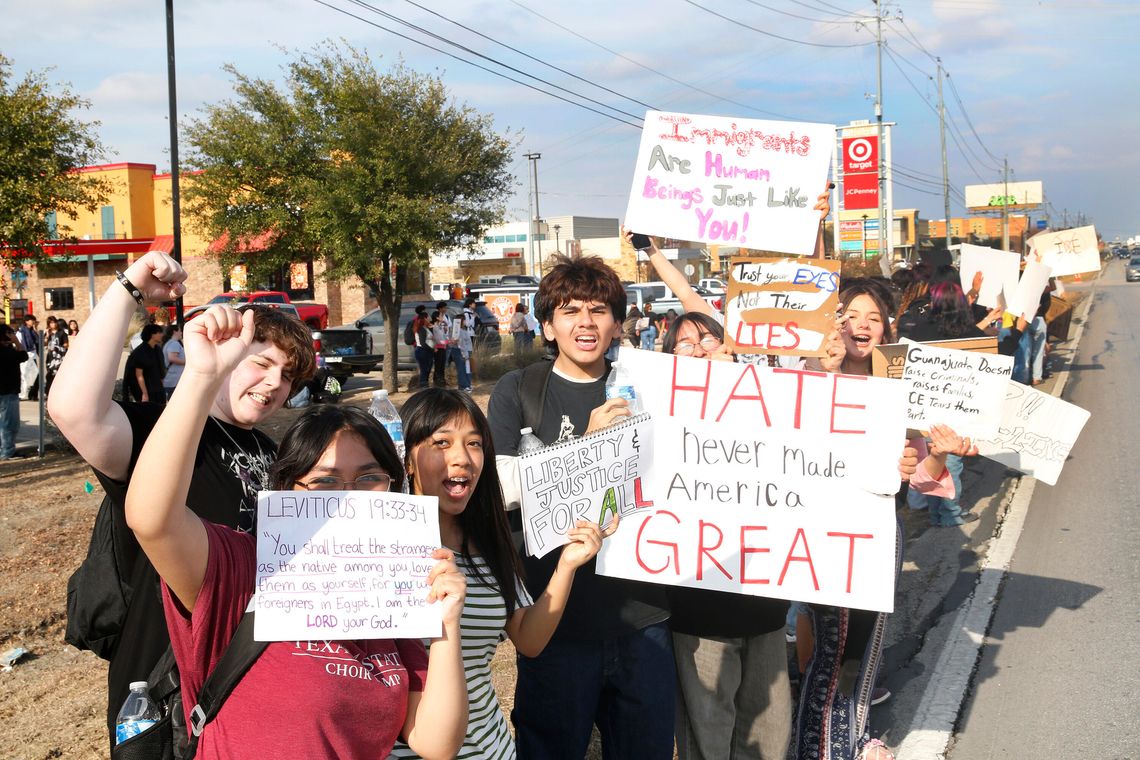 SMHS students stage walkout to protest ICE