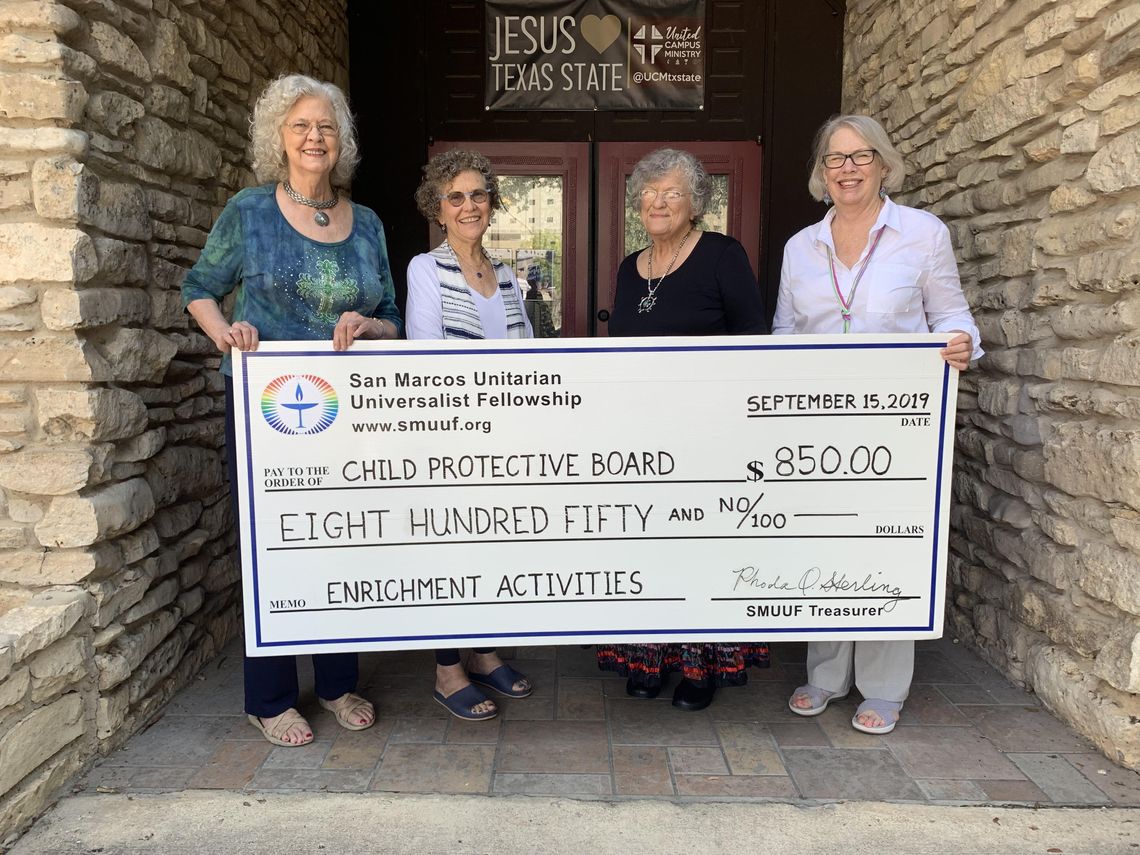 SMUUF Donates to Child Protective Board