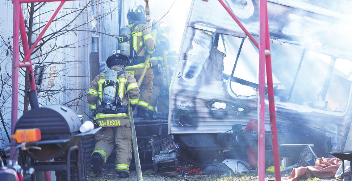 South Hays Fire Department battles fire at San Marcos mobile home park