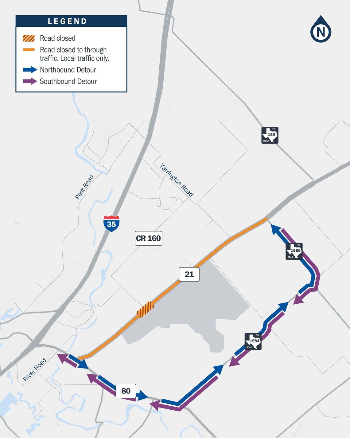 State Highway 21 closure to take  place this weekend 