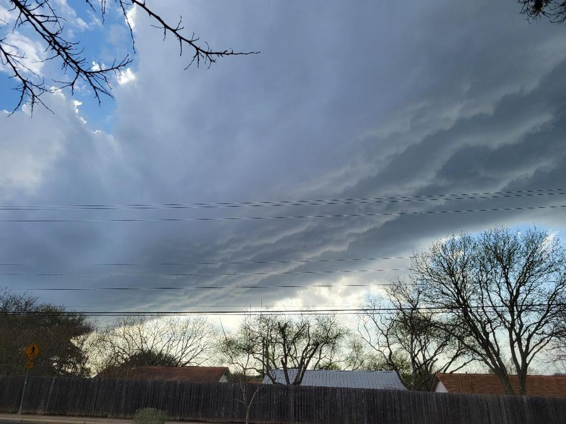 STORMY SKIES: Showers pop up Monday but severe weather skirts by San Marcos