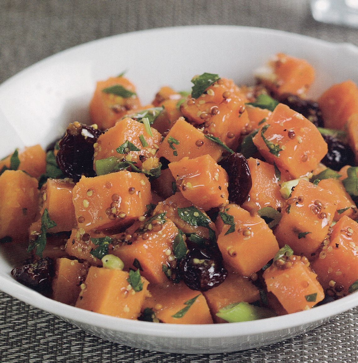 Sweet potatoes add substance to potato salad