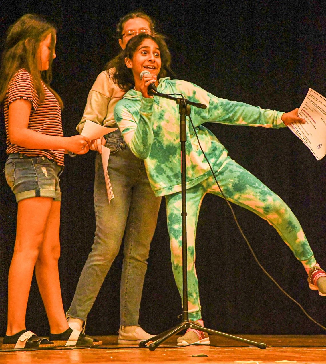 TALENTED STRIKERS: Mendez Elementary students show off their skills