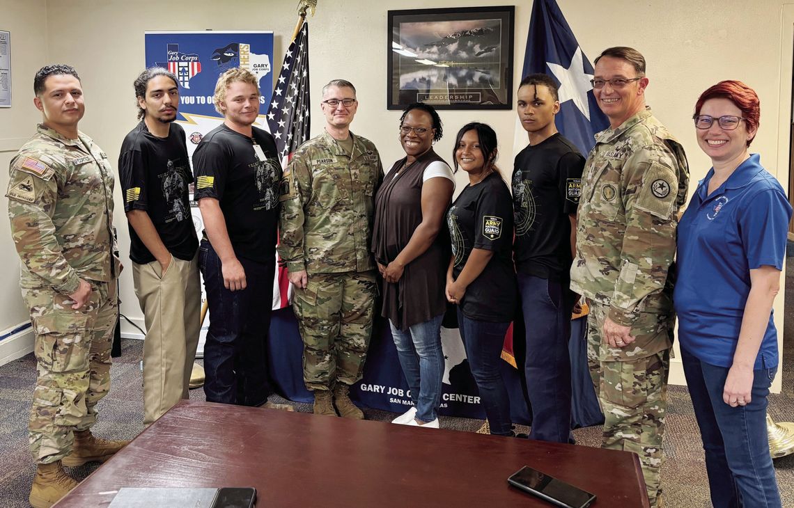 Texas Army National Guard virtual enlistment at Gary Job Corps