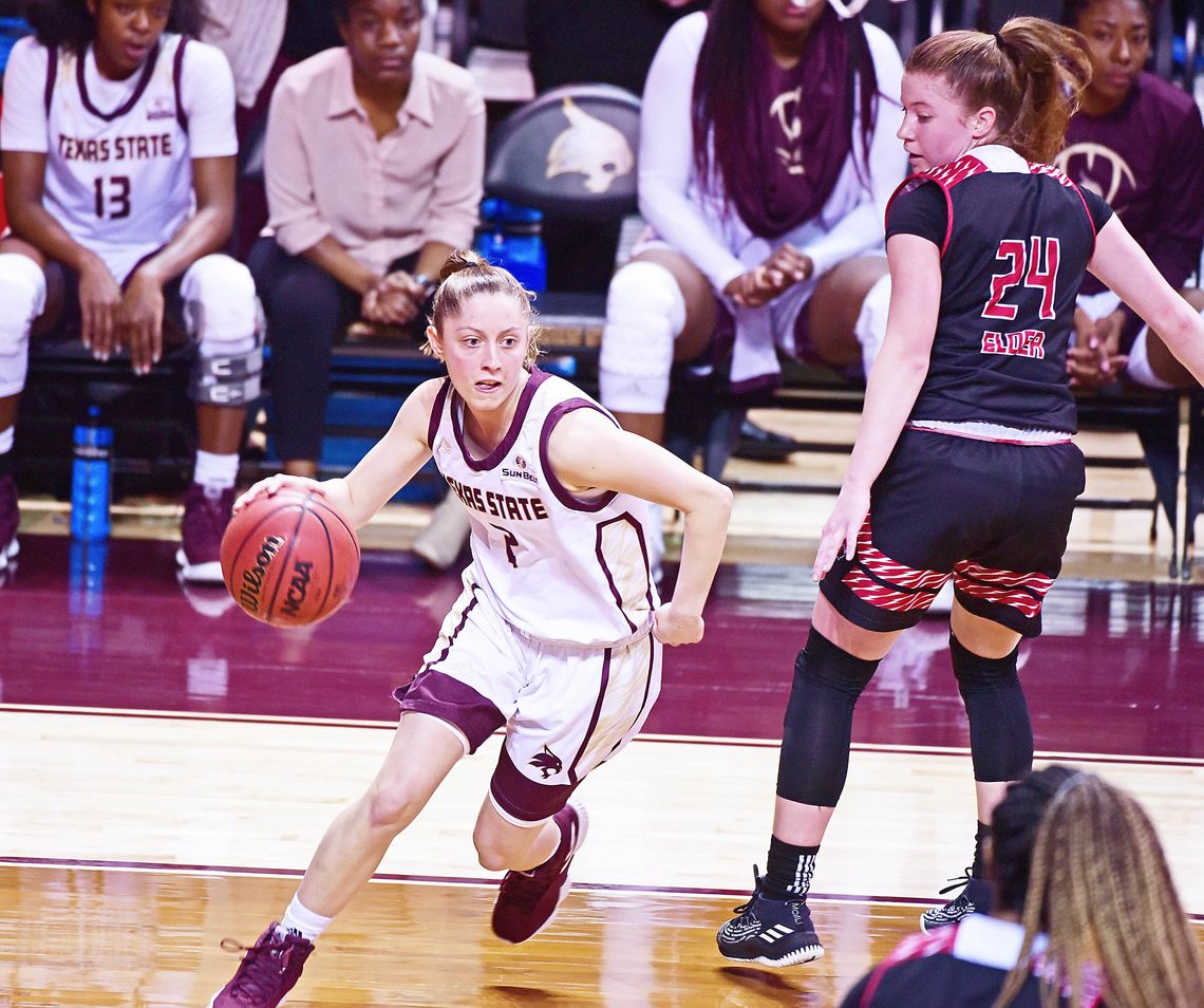 Texas State gains experience in takedown of Texas College