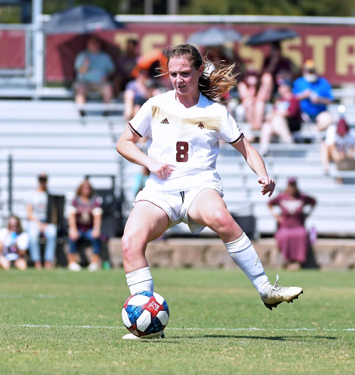 Texas State participating in Soccer United Against Hunger