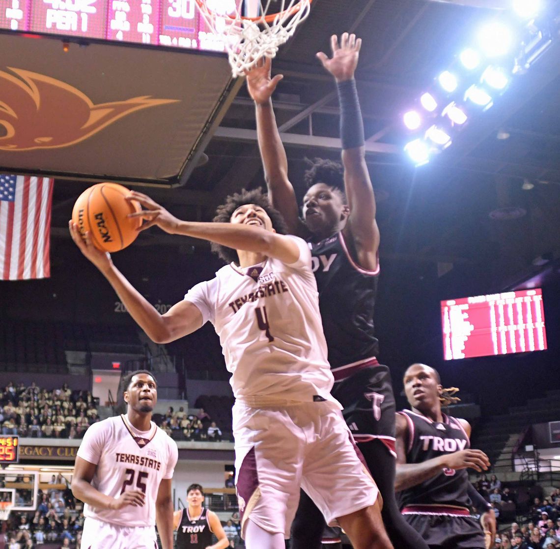 Texas State stuns Troy in overtime behind Sykes 30