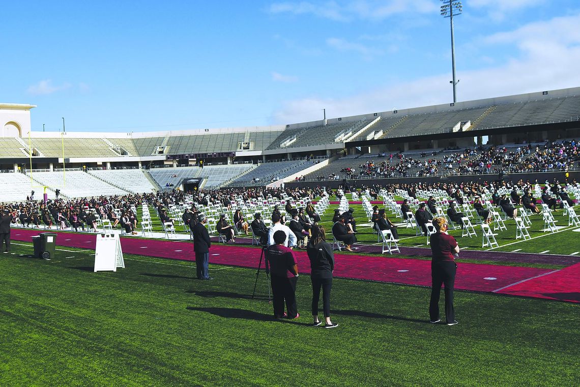 Texas State to host in-person, socially distanced spring 2021 commencement Texas State to host in-person, socially distanced spring 2021 commencement