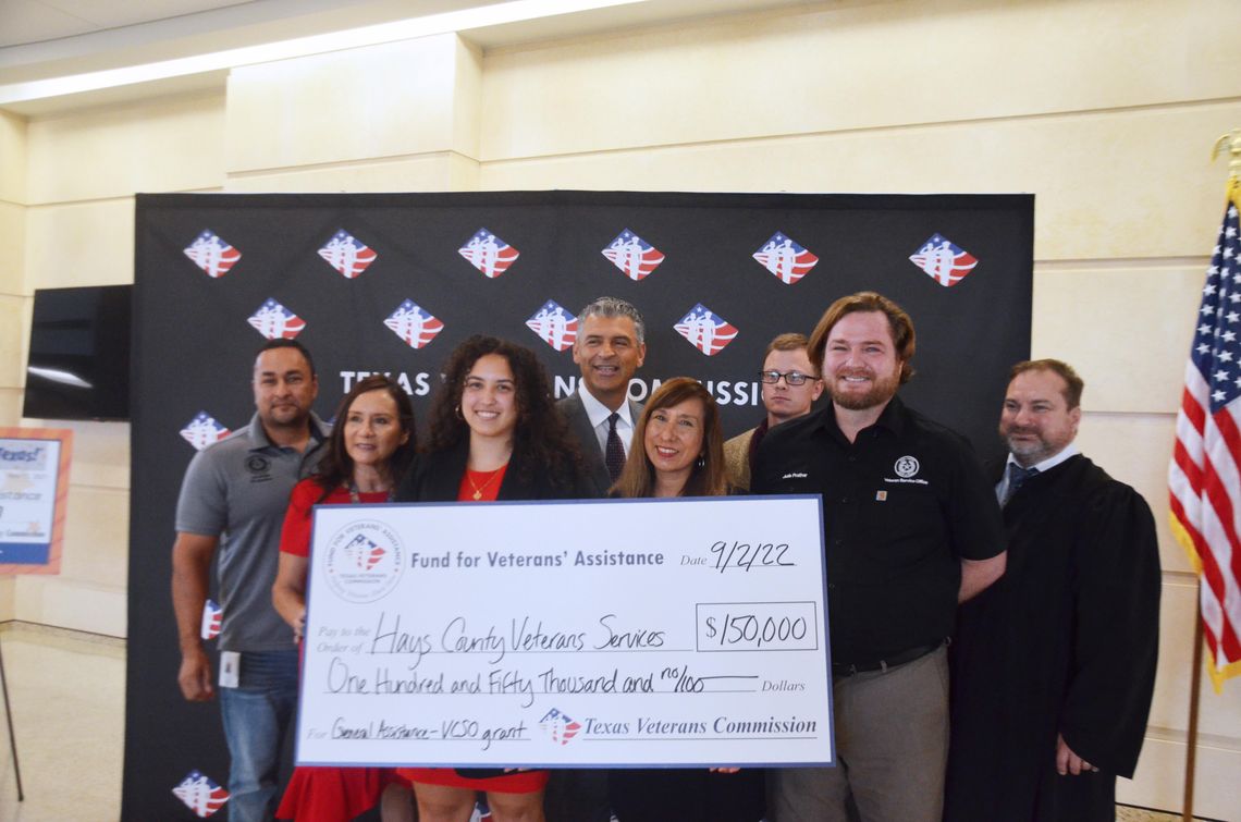 Texas Veterans Commission grants funding to 2 Hays County programs