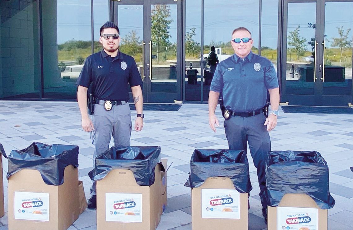 Texas Water Utilities and Kyle PD properly disposed of 96 pounds of medications