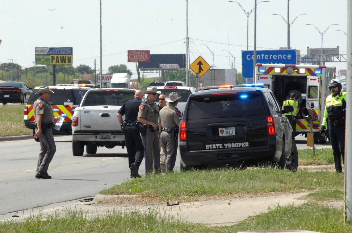 Traffic jam on southbound access road