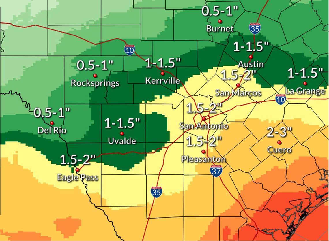 Tropical storm could bring San Marcos area up to 2 inches of rain 