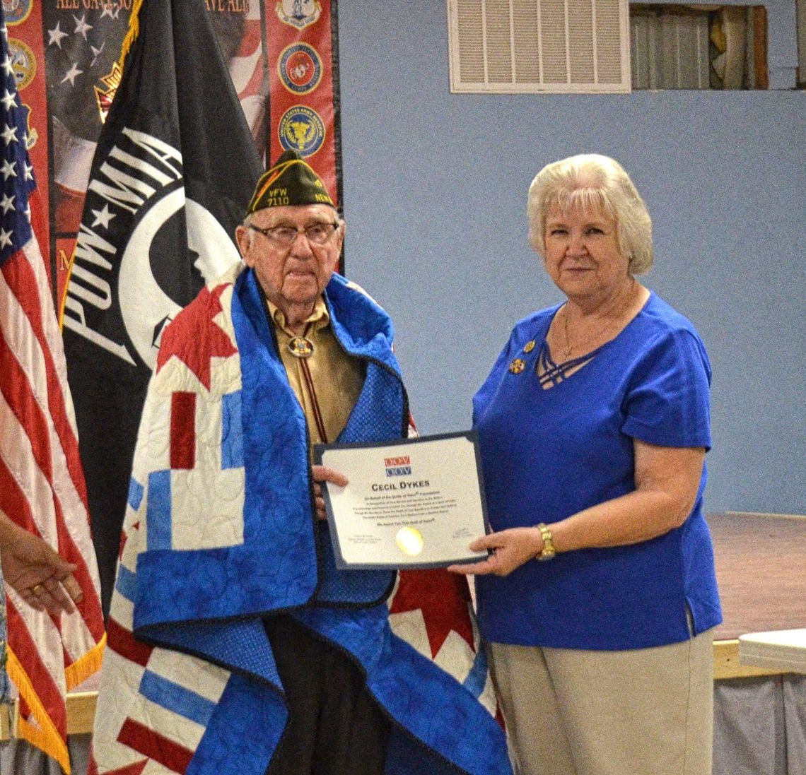 Two World War II veterans honored at VFW Post 3413