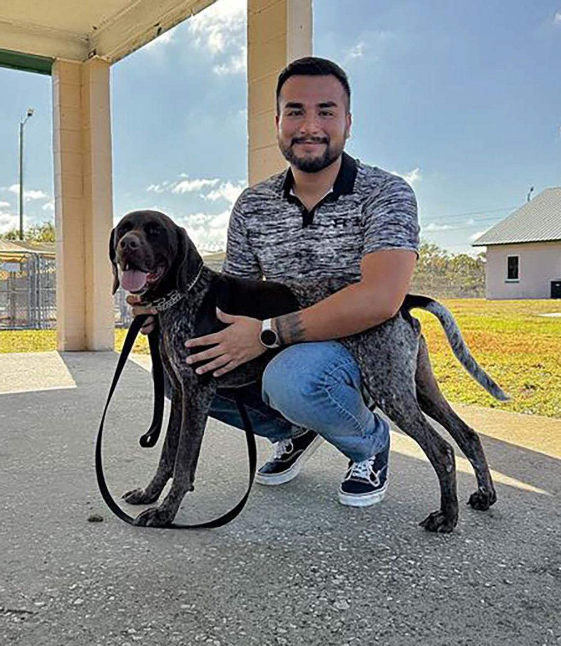 TXST police welcome new therapy Pawfficers Mando and Baloo TXST police welcome new therapy Pawfficers Mando and Baloo