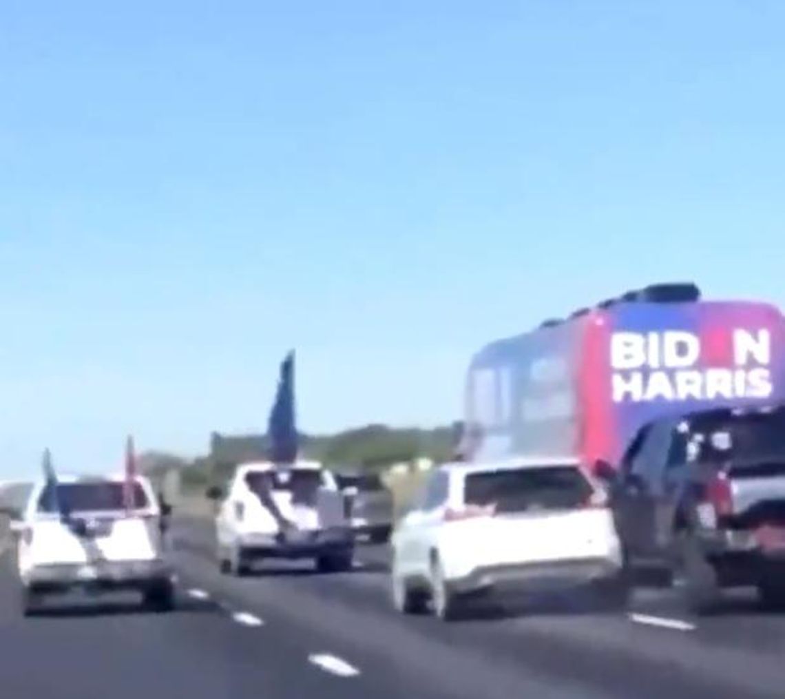 Wendy Davis, others sue police and Trump supporters over “Trump Train” harassing Biden bus in Texas