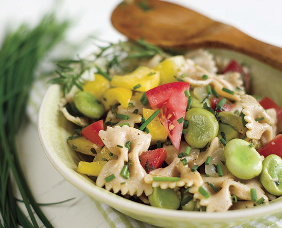 Whip up a quick pasta salad with ingredients fresh from the garden Whip up a quick pasta salad with ingredients fresh from the garden