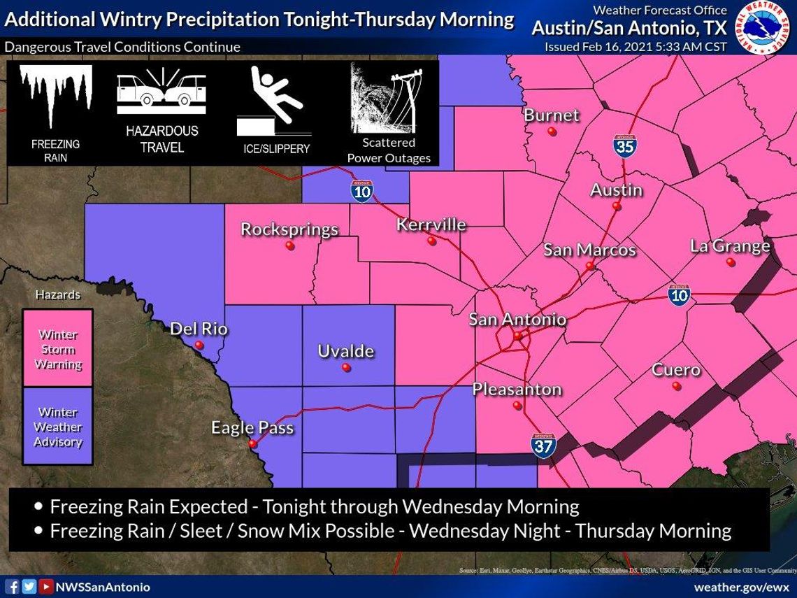 Winter weather remains as freezing rain in forecast Wednesday, Thursday Winter weather remains as freezing rain in forecast Wednesday, Thursday