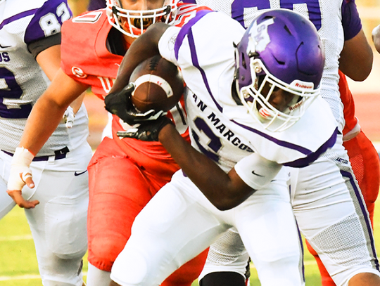 San Marcos  High School vs Laredo United Longhorns 9-13-18 - Jamon Johnson