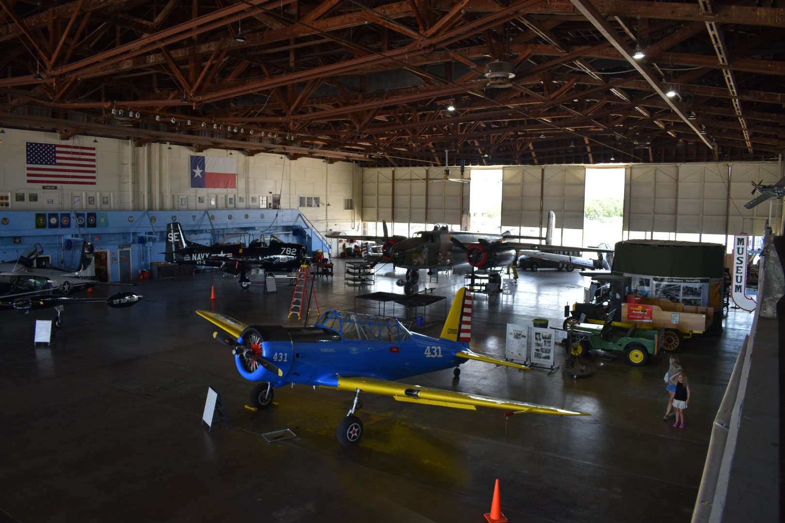 A student asks questions about the planes during the Centro Cultural Hispano de San Marcos field trip. Rebekah Porter for the San Marcos Daily Record